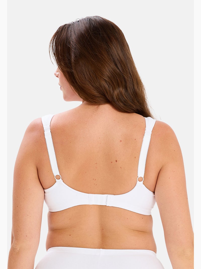 Lot de deux soutiens gorge jeanne sans complexe lingerie Blanc Bleu - Kiabi