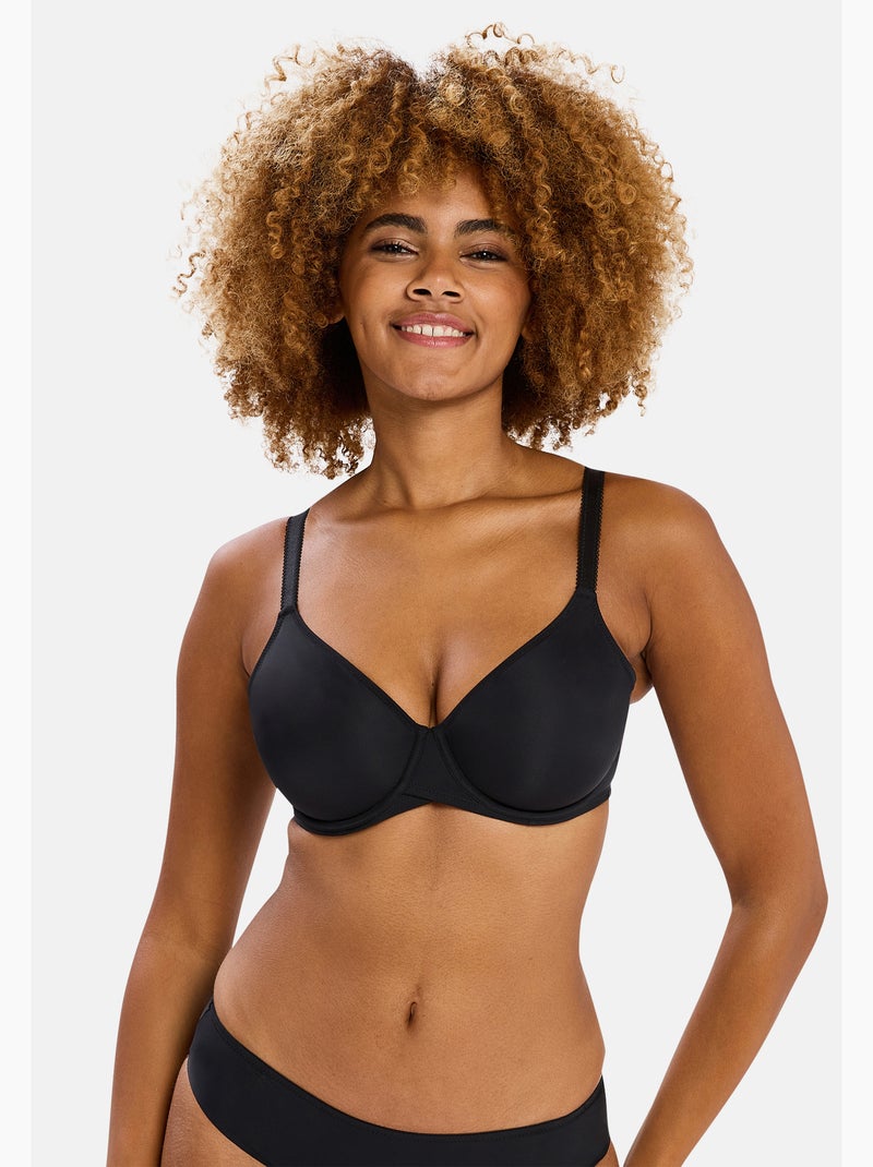 Lot de deux soutiens gorge Sonia Sans Complexe Noir Beige - Kiabi