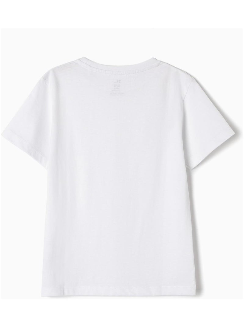 Lot de deux T-shirts blancs unis pour garçon manches courtes ESSENTIALS LINE Blanc - Kiabi