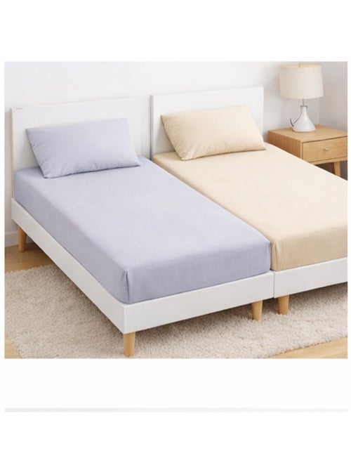Lot de drap housse en microfibre 90x190cm - Kiabi
