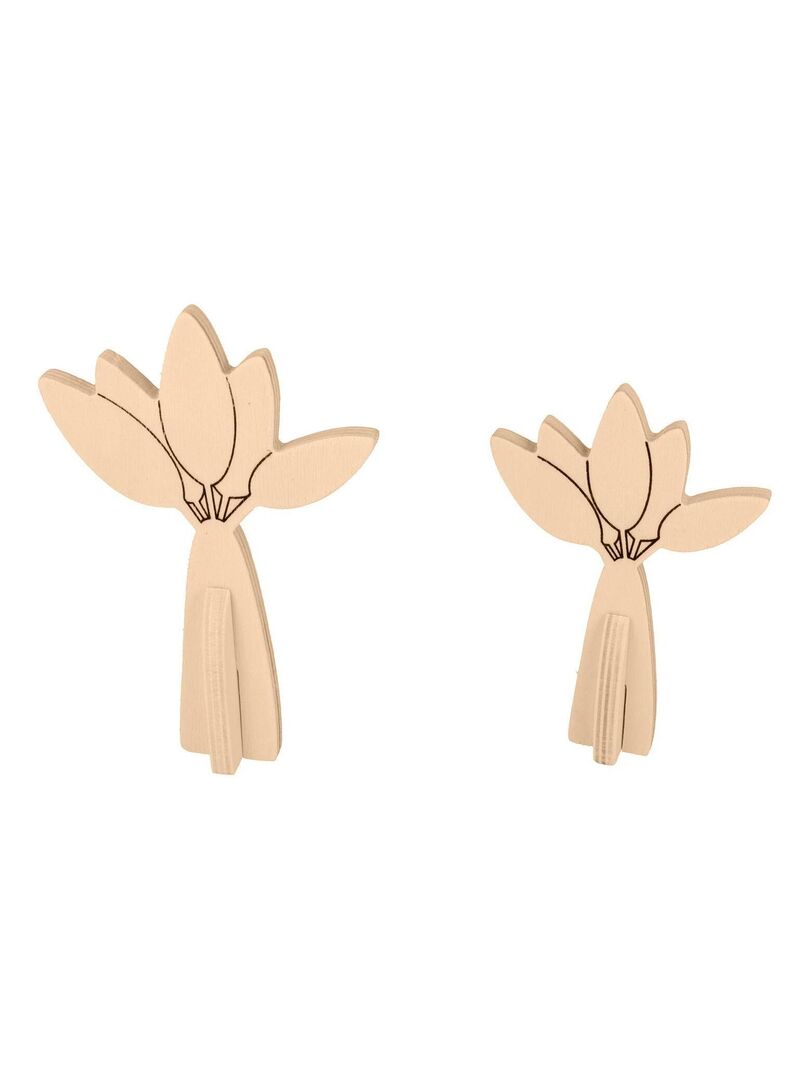 Jojofuny Lot De 10 Figurines En Bois à Peindre, Pendentifs