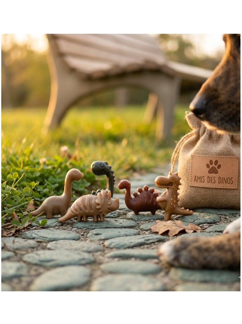 Lot de friandises veggies pour chien Dino mix Marron - Kiabi