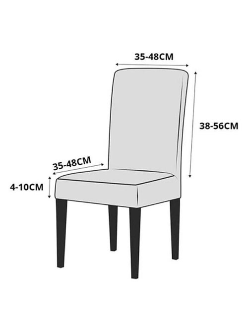 Lot de Housse de chaise Extensible Coloré - Kiabi