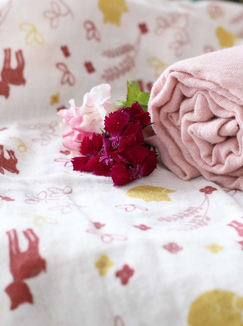 Lot de langes Rose - Kiabi