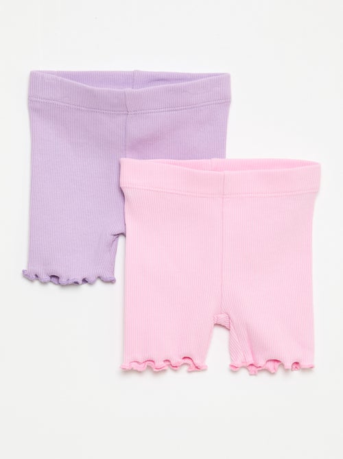 Lot de leggings côtelés - 2 pièces - Kiabi