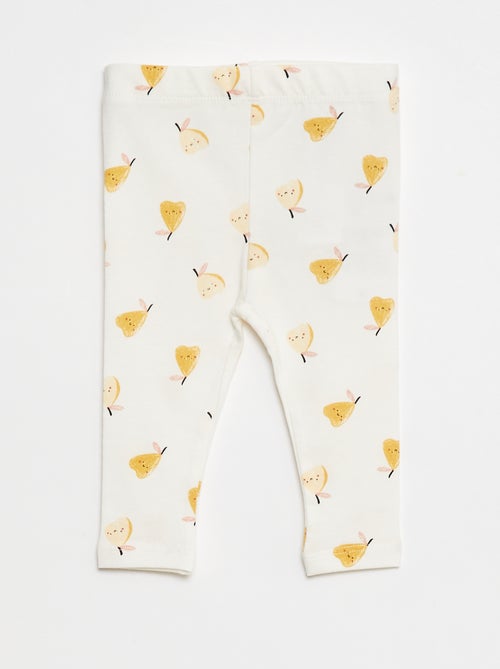 Lot de leggings long 1 imprimé all-over / 1 couleur unie - Kiabi