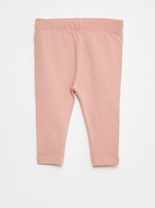 Lot de leggings long 1 imprimé all-over / 1 couleur unie - Kiabi