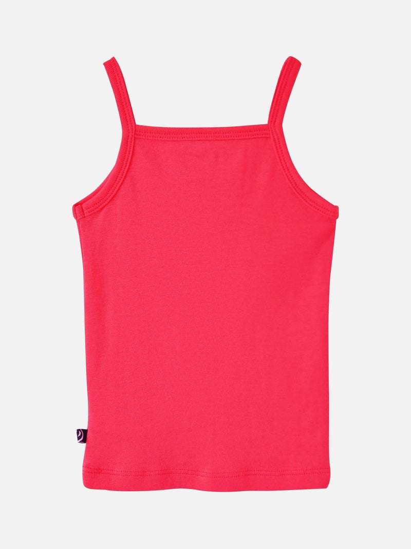 LOT DE MAILLOTS DE CORPS CANNELLE Blanc Rose - Kiabi
