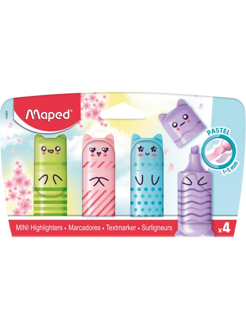 Lot de mini surligneurs pastel - Kiabi Lot de mini surligneurs pastel - Kiabi