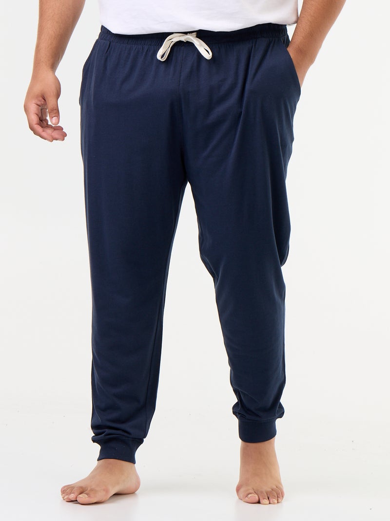 Lot de pantalon de pyjama en jersey Bleu - Kiabi