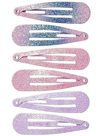 Lot de pinces a cheveux nanda rose