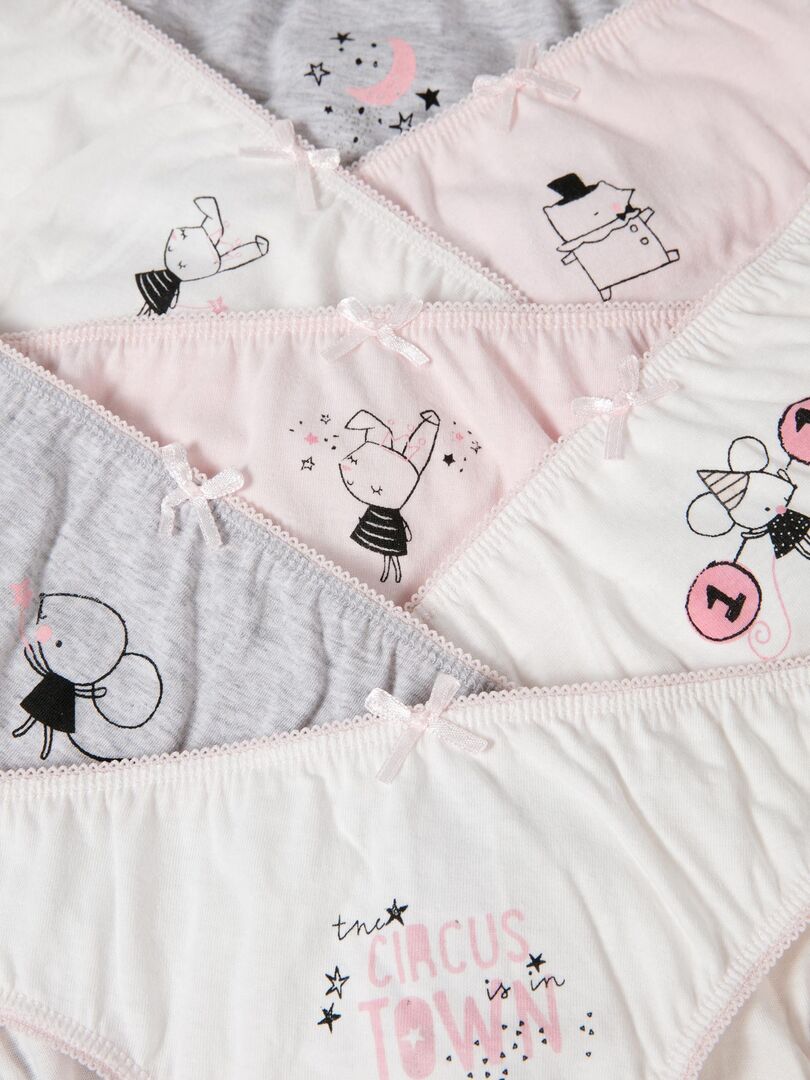 FLYISH DIRECT Culottes Fille 100% Cotton, 6 Pièces Boxer Culotte Shorty