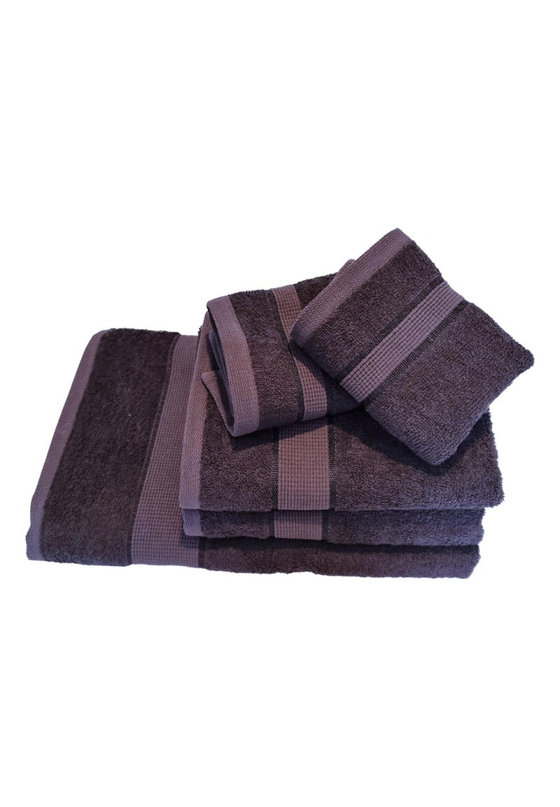 Lot de Serviette en Bambou Marron Marron - Kiabi