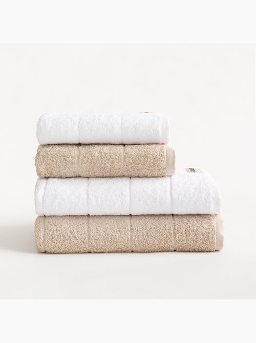 Lot de serviettes bain et toilette 100 % coton, 600 g/m², avec boucle - Gamusi - Kiabi Lot de serviettes bain et toilette 100 % coton, 600 g/m², avec boucle - Gamusi - Kiabi
