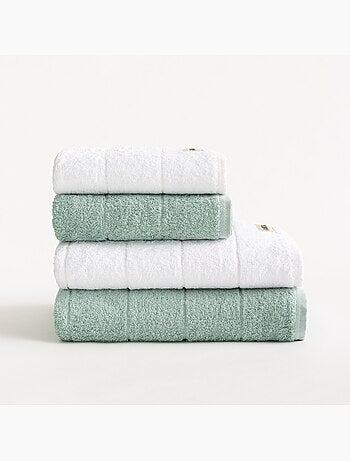 Lot de serviettes bain et toilette 100 % coton, 600 g/m², avec boucle - Gamusi