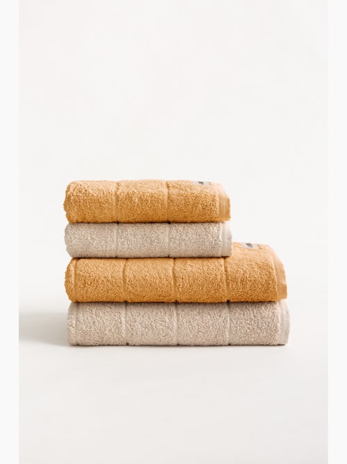 Lot de serviettes bain et toilette 100 % coton, 600 g/m², avec boucle - Gamusi - Kiabi Lot de serviettes bain et toilette 100 % coton, 600 g/m², avec boucle - Gamusi - Kiabi