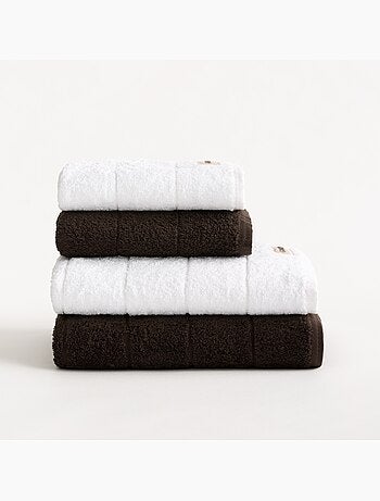 Lot de serviettes bain et toilette 100 % coton, 600 g/m², avec boucle - Gamusi