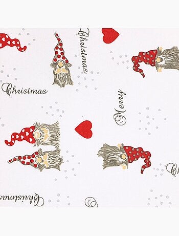 Lot de serviettes de table coton imprimés lutin