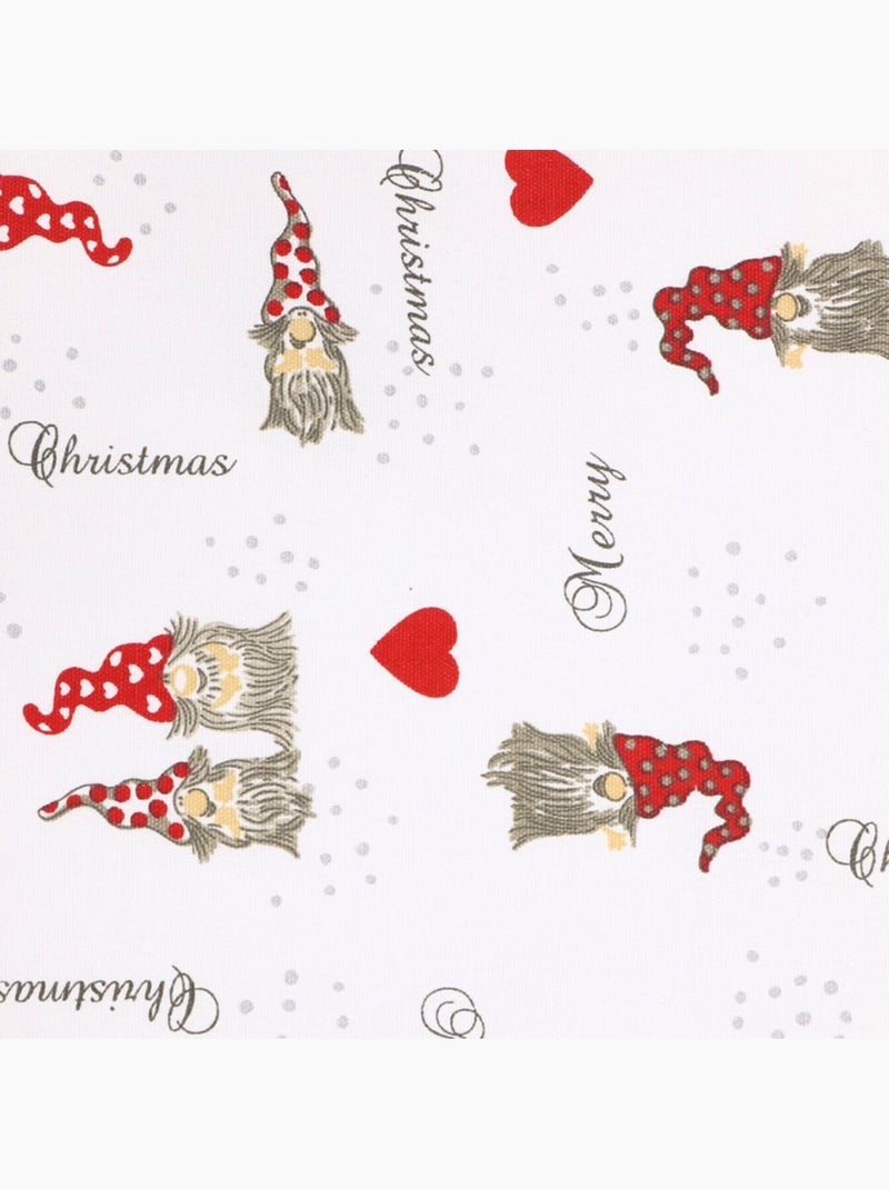 Lot de serviettes de table coton imprimés lutin Blanc - Kiabi