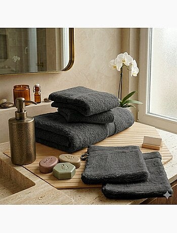 Lot de Serviettes de toilette et gants de toilette Elegance