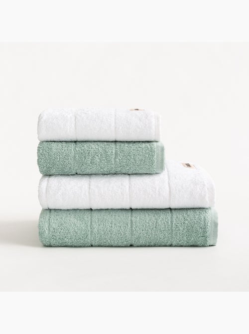 Lot de serviettes douche et toilette 100 % coton, 600 g/m², avec boucle - Gamusi - Kiabi Lot de serviettes douche et toilette 100 % coton, 600 g/m², avec boucle - Gamusi - Kiabi