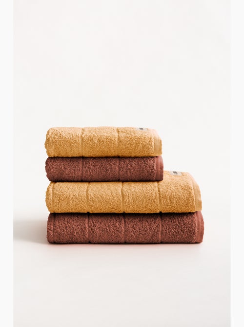 Lot de serviettes douche et toilette 100 % coton, 600 g/m², avec boucle - Gamusi - Kiabi Lot de serviettes douche et toilette 100 % coton, 600 g/m², avec boucle - Gamusi - Kiabi
