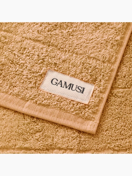 Lot de serviettes douche et toilette 100 % coton, 600 g/m², avec boucle - Gamusi - Kiabi Lot de serviettes douche et toilette 100 % coton, 600 g/m², avec boucle - Gamusi - Kiabi