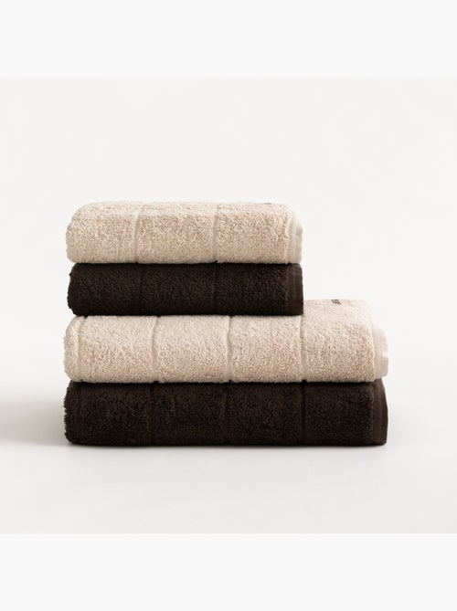 Lot de serviettes douche et toilette 100 % coton, 600 g/m², avec boucle - Gamusi - Kiabi Lot de serviettes douche et toilette 100 % coton, 600 g/m², avec boucle - Gamusi - Kiabi