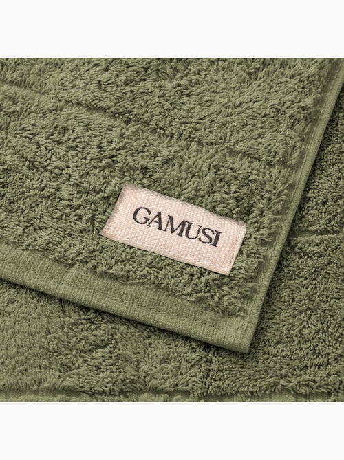 Lot de serviettes douche et toilette 100 % coton, 600 g/m², avec boucle - Gamusi - Kiabi Lot de serviettes douche et toilette 100 % coton, 600 g/m², avec boucle - Gamusi - Kiabi