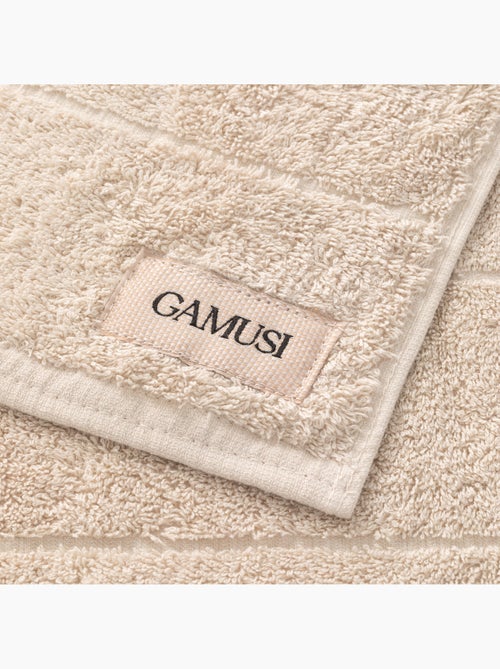 Lot de serviettes douche et toilette 100 % coton, 600 g/m², avec boucle - Gamusi - Kiabi Lot de serviettes douche et toilette 100 % coton, 600 g/m², avec boucle - Gamusi - Kiabi