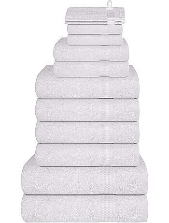 Lot de serviettes éponge coton 12 pcs frogn 360 g/m² - vidaxl