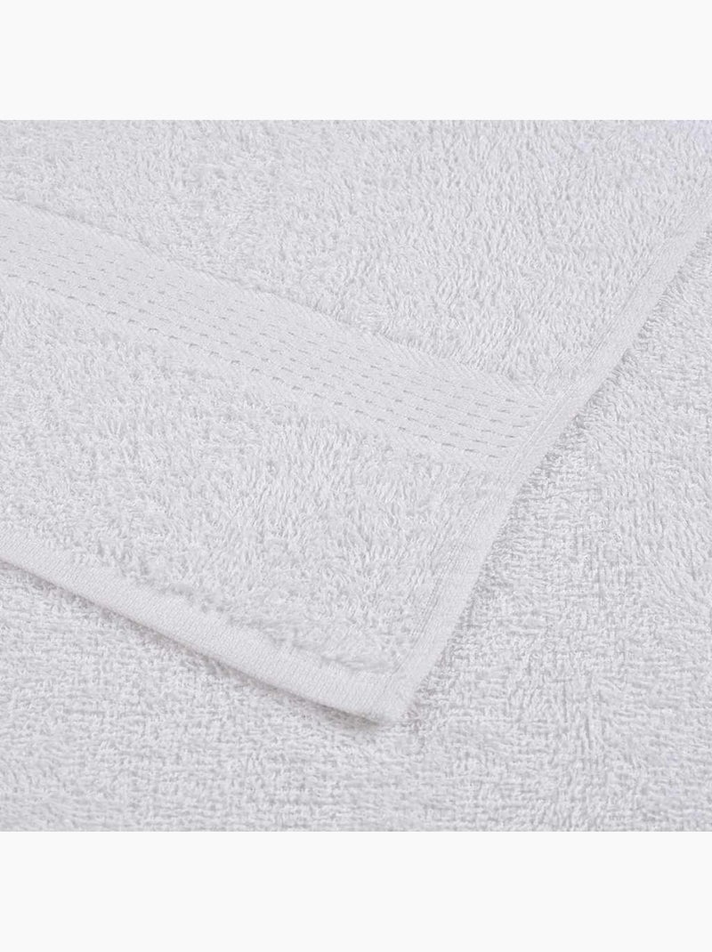 Lot de serviettes éponge coton 12 pcs frogn 360 g/m² - vidaxl Blanc - Kiabi