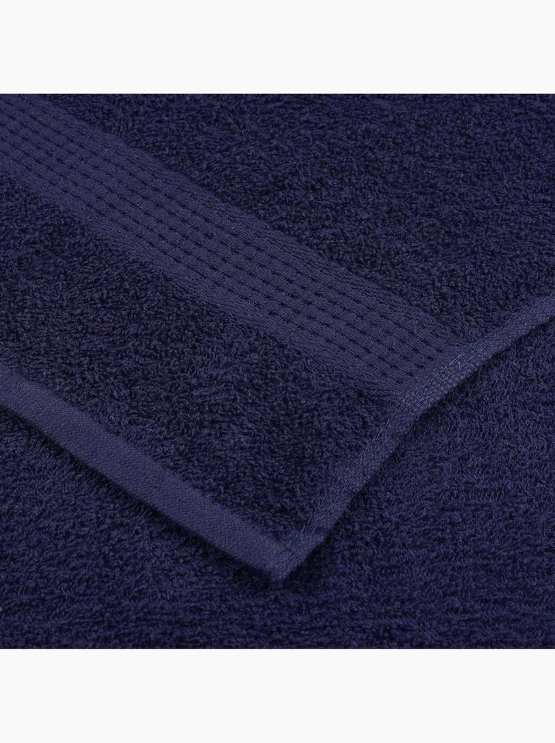 Lot de serviettes éponge coton 12 pcs frogn 360 g/m² - vidaxl Bleu marine - Kiabi