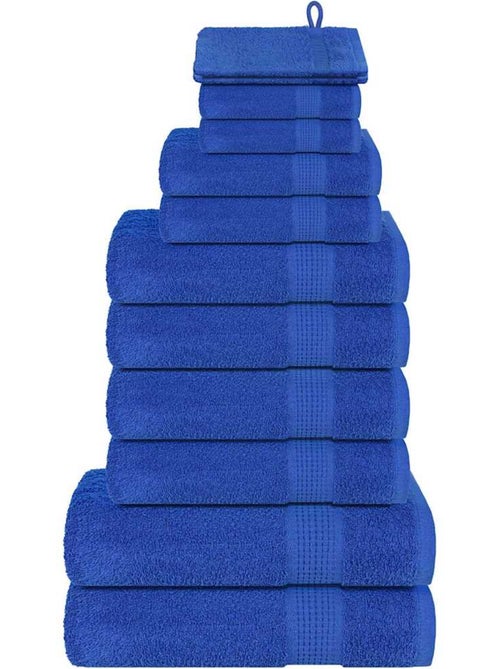 Lot de serviettes éponge coton 12 pcs frogn 360 g/m² - vidaxl - Kiabi Lot de serviettes éponge coton 12 pcs frogn 360 g/m² - vidaxl - Kiabi