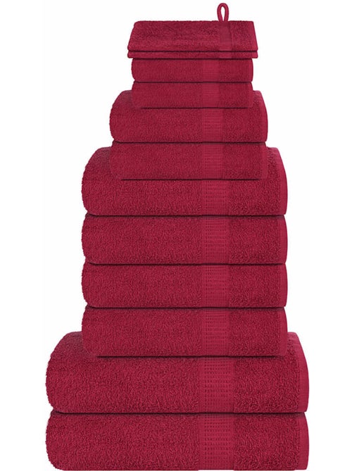 Lot de serviettes éponge coton 12 pcs frogn 360 g/m² - vidaxl - Kiabi
