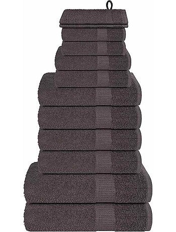 Lot de serviettes éponge coton 12 pcs frogn 360 g/m² - vidaxl
