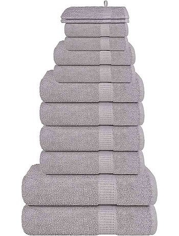Lot de serviettes éponge coton 12 pcs frogn 360 g/m² - vidaxl