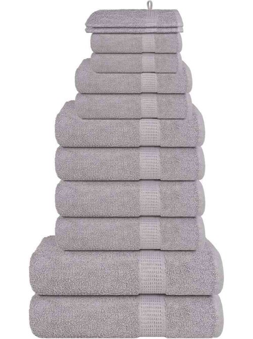 Lot de serviettes éponge coton 12 pcs frogn 360 g/m² - vidaxl - Kiabi