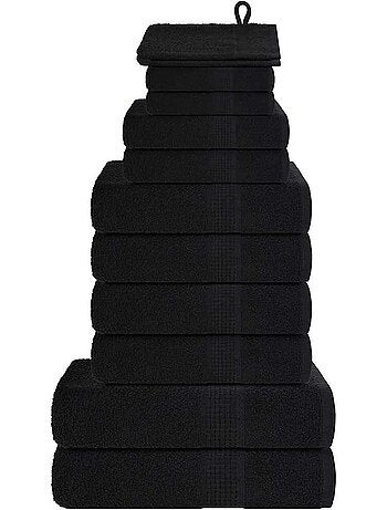 Lot de serviettes éponge coton 12 pcs frogn 360 g/m² - vidaxl
