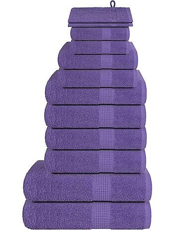 Lot de serviettes éponge coton 12 pcs frogn 360 g/m² - vidaxl