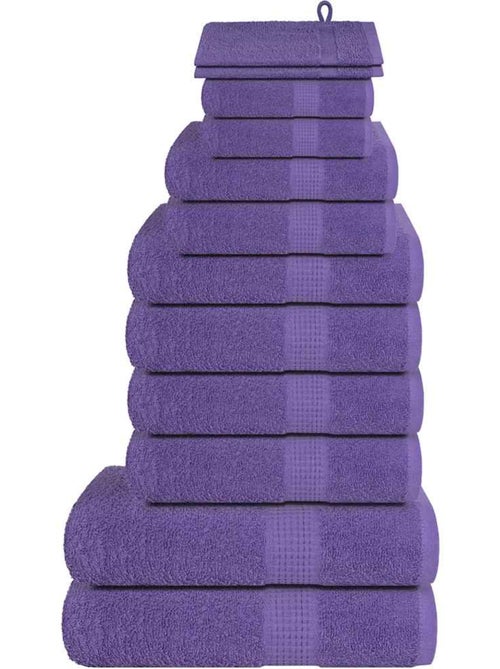 Lot de serviettes éponge coton 12 pcs frogn 360 g/m² - vidaxl - Kiabi