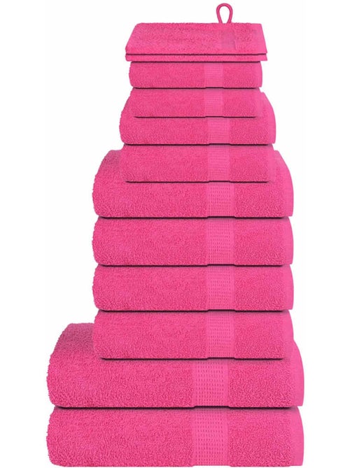Lot de serviettes éponge coton 12 pcs frogn 360 g/m² - vidaxl - Kiabi Lot de serviettes éponge coton 12 pcs frogn 360 g/m² - vidaxl - Kiabi