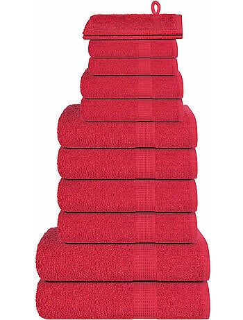 Lot de serviettes éponge coton 12 pcs frogn 360 g/m² - vidaxl