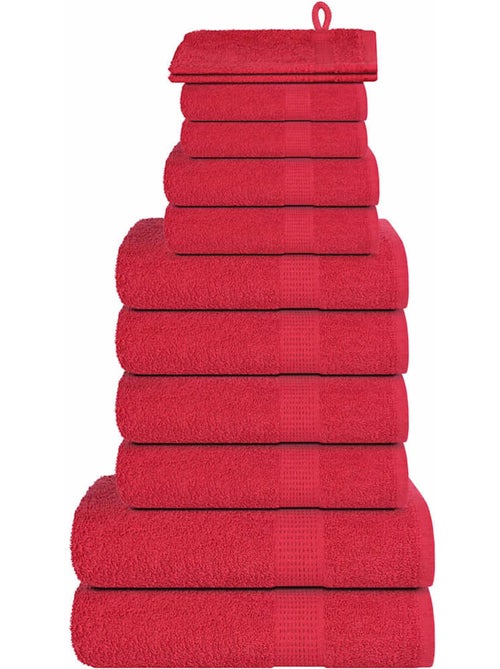 Lot de serviettes éponge coton 12 pcs frogn 360 g/m² - vidaxl - Kiabi