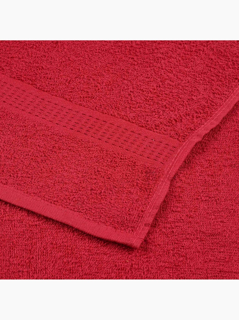 Lot de serviettes éponge coton 12 pcs frogn 360 g/m² - vidaxl Rouge - Kiabi