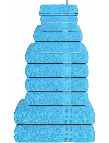 Lot de serviettes éponge coton 12 pcs frogn 360 g/m² - vidaxl