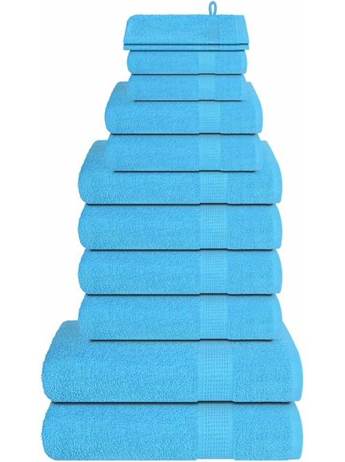 Lot de serviettes éponge coton 12 pcs frogn 360 g/m² - vidaxl - Kiabi
