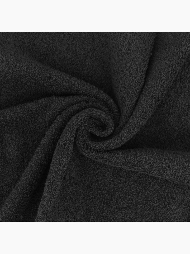 Lot de serviettes invité ALPHA 12 pièces Noir Noir - Kiabi