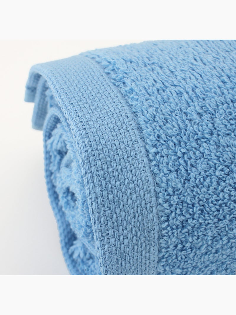 Lot de serviettes invité ALPHA 6 pièces Bleu ciel - Kiabi