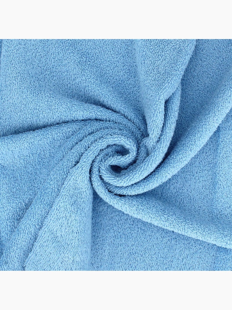 Lot de serviettes invité ALPHA 6 pièces Bleu ciel - Kiabi